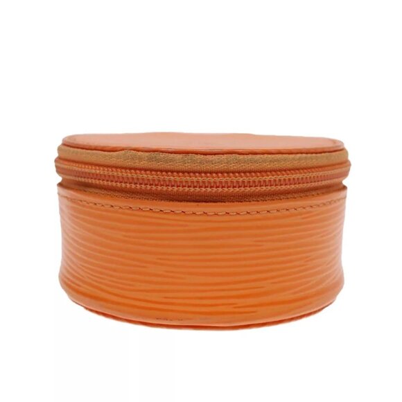 LOUIS VUITTON Epi Ecrin bijou 8 Jewelry Box Orange Mandarin